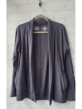 Colosseum Women's Lightweight Open Front Cardigan, Size S, Gray